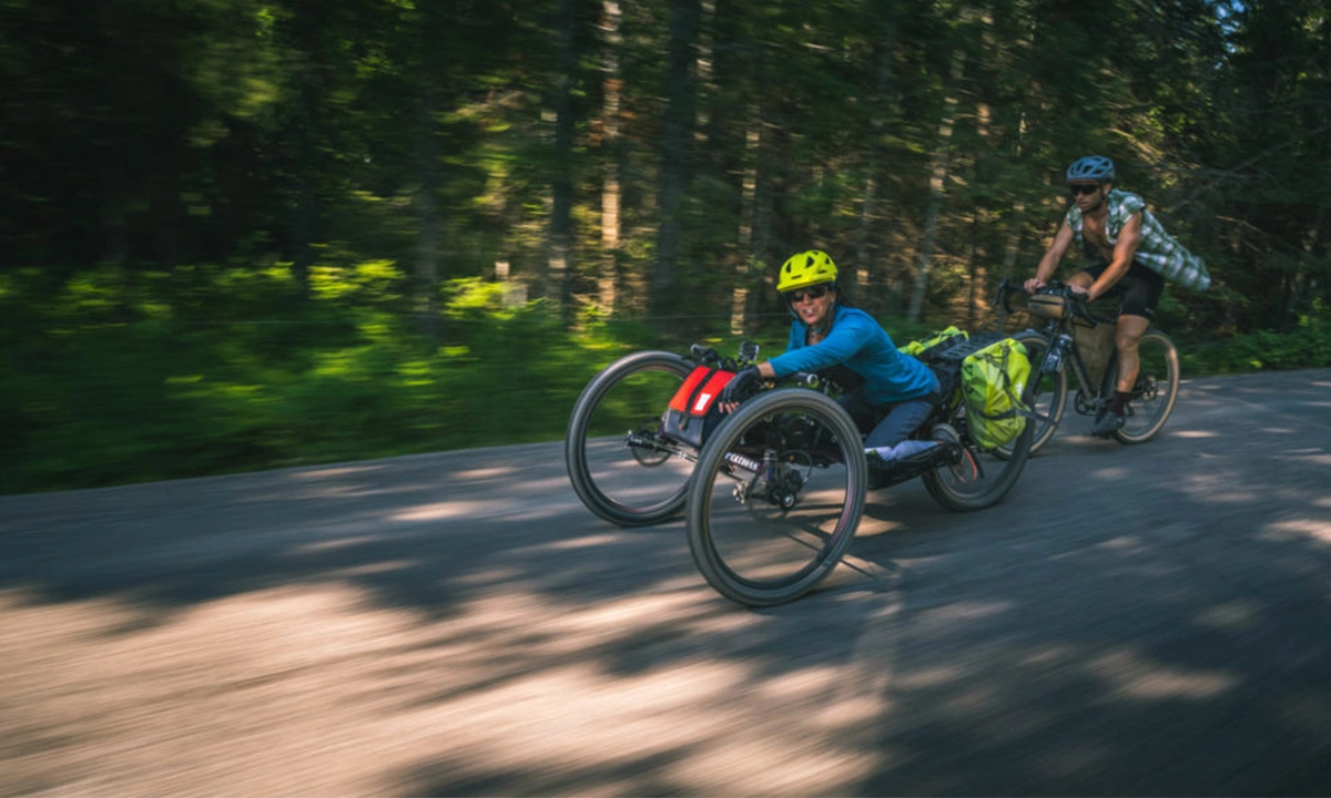 Sur le velo