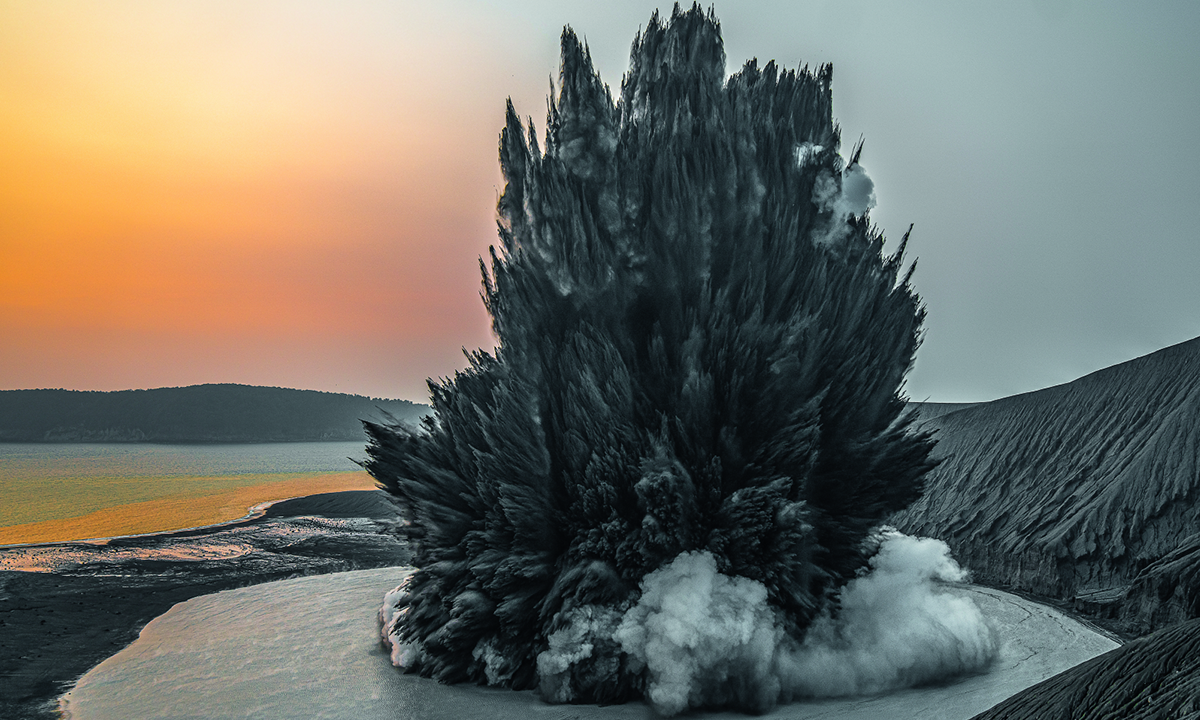 Explosion volcan