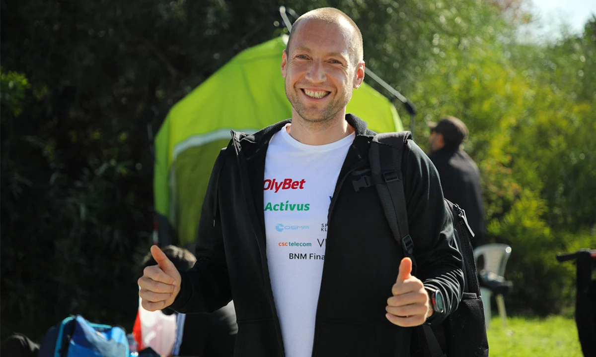 Aleksandr Sorokin après sa course