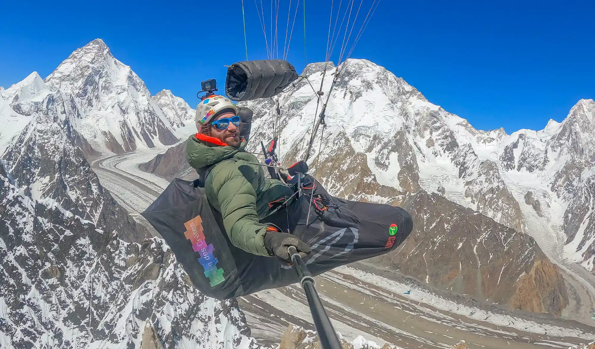 Antoine Girard vol en parapente a 8000 mètres
