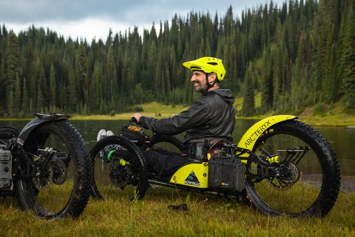 Christian Bagg sur son VTT Bowhead Reach