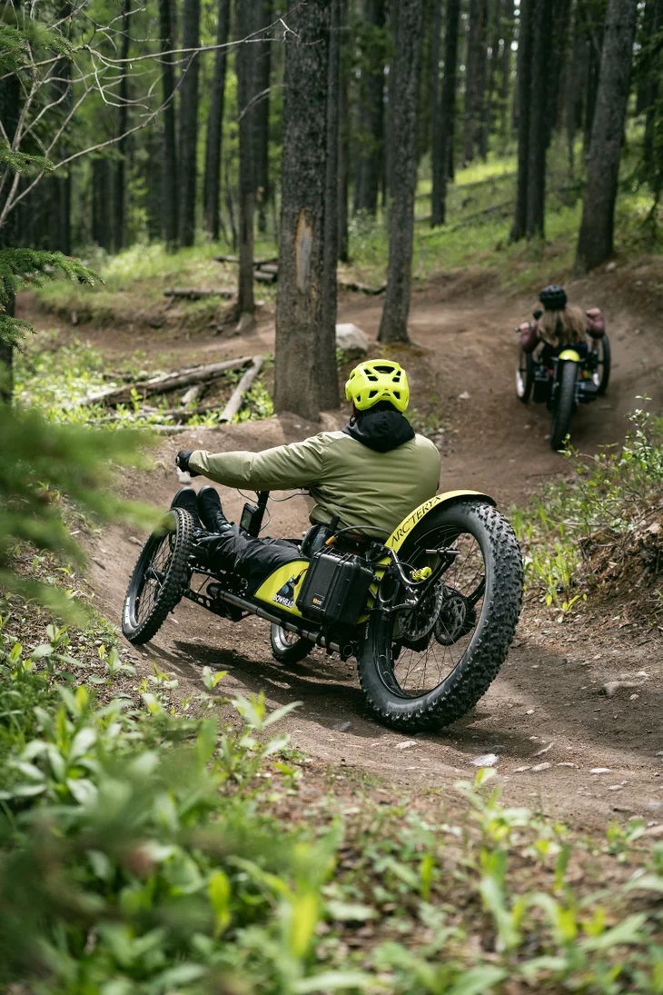 Christian Bagg sur son VTT Bowhead Reach