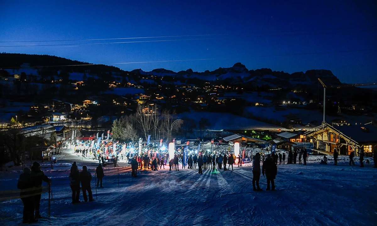 Course de ski nocturne Edelweiss à Megève