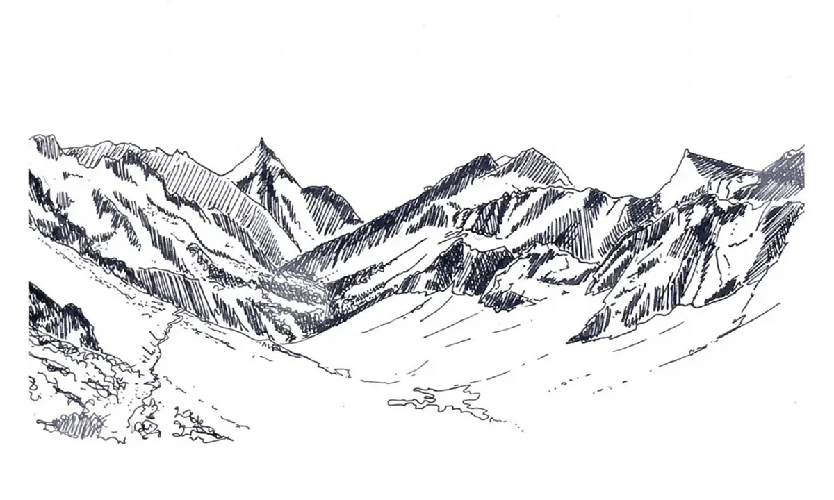 Croquis montagnes