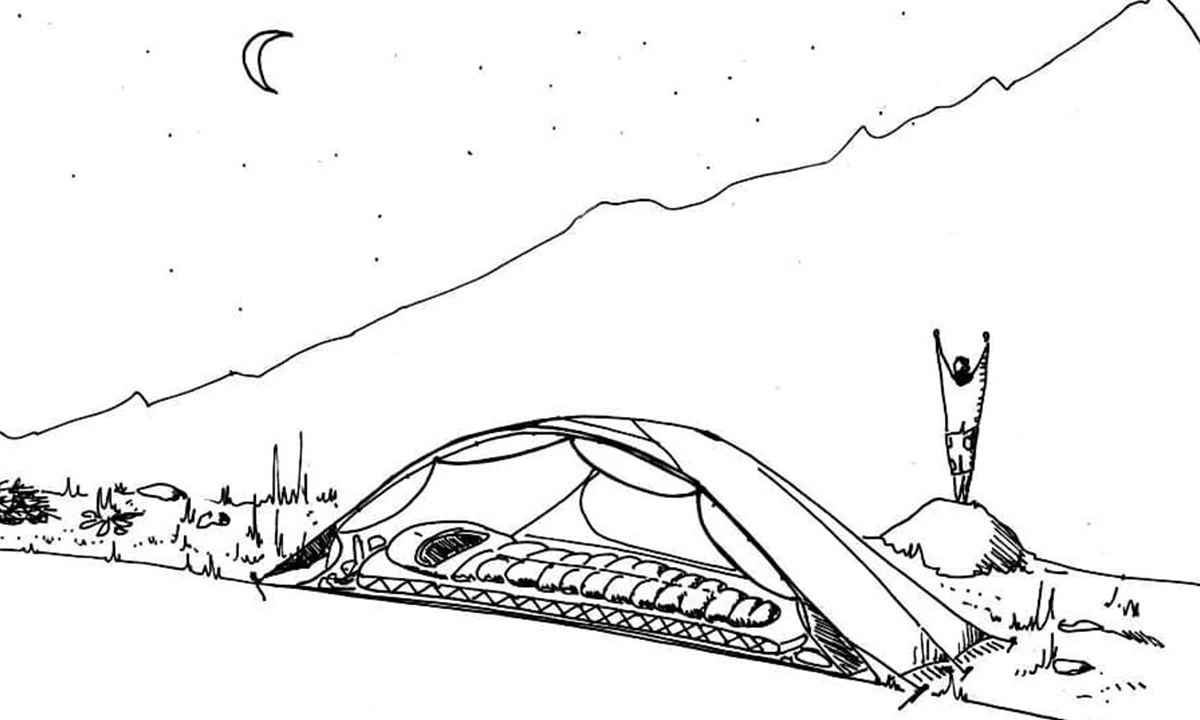 Bivouac face à la montagne