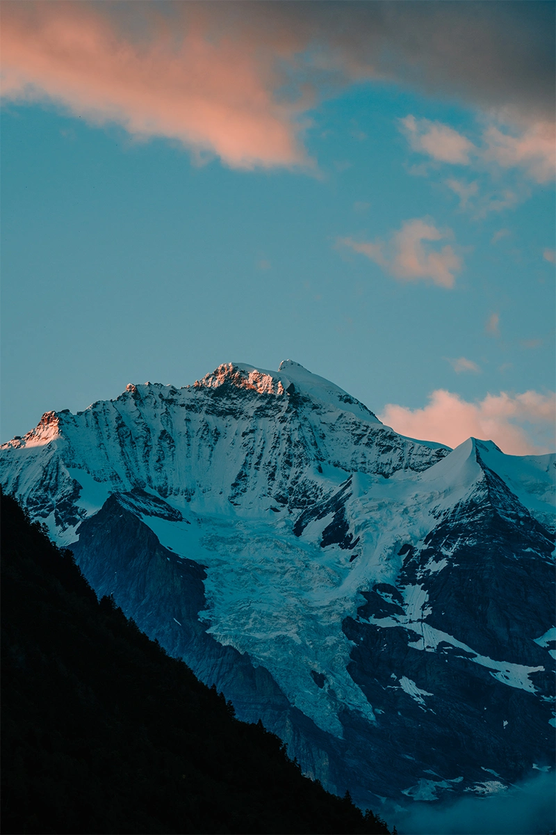 Face nord de l'Eiger en hiver