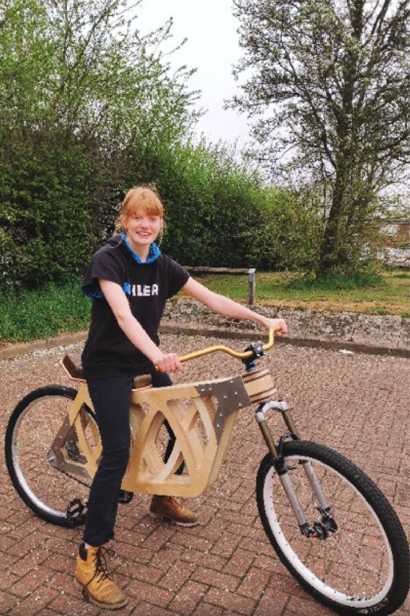 velo electrique en bois