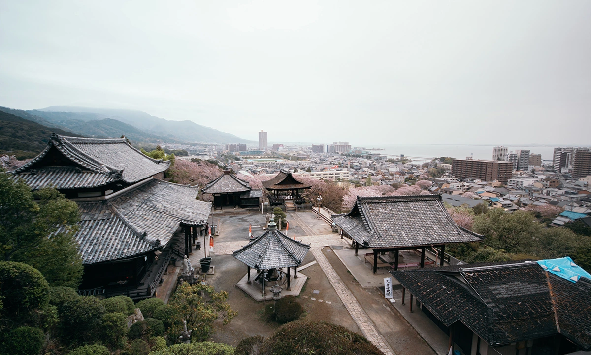 Miidera, lać Biwa - Japon