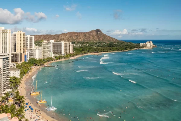 Plage de waikiki a honolulu