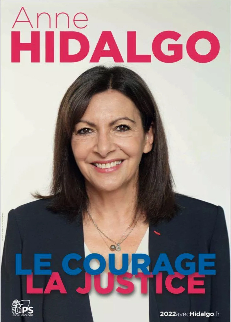 Anne Hidalgo affiche campagne présidentielle 2022