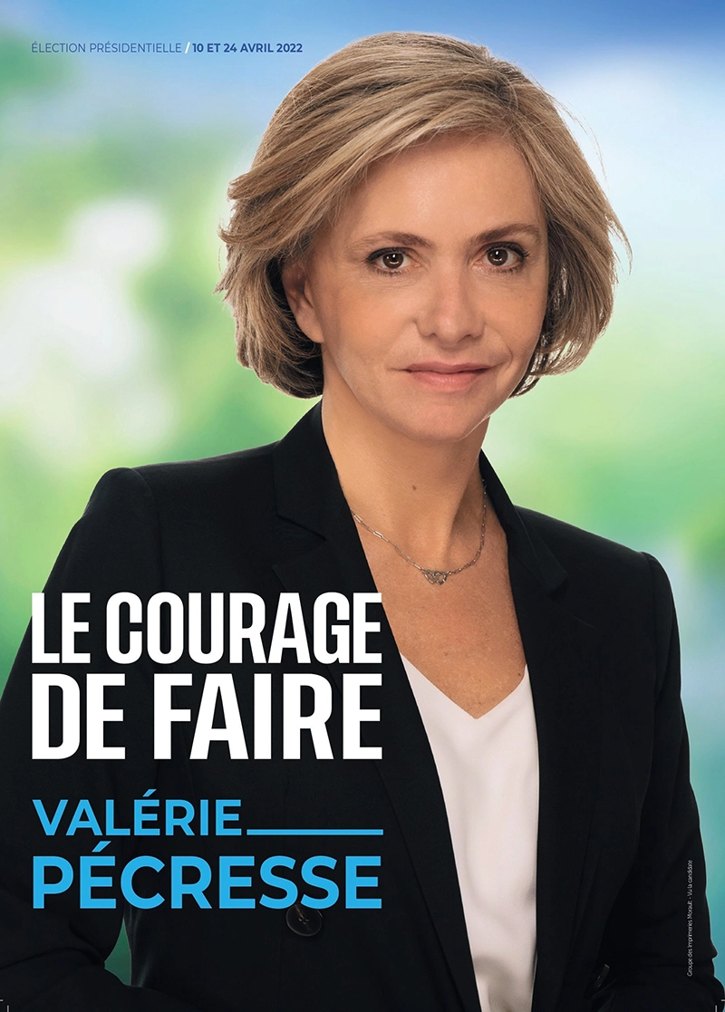 Valérie Pécresse affiche campagne présidentielle 2022