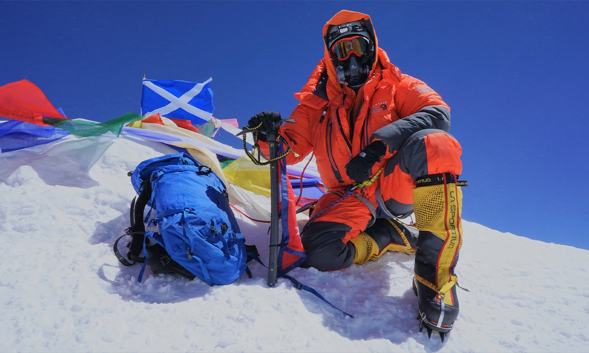 Alpiniste au sommet de l'Everest 2016