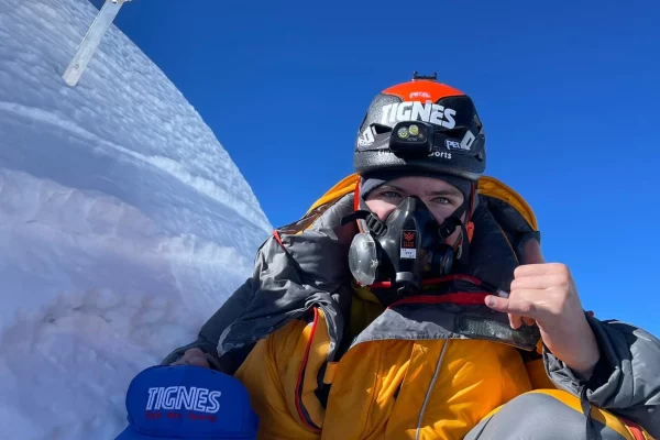 Alasdair Mckenzie au sommet du Lhotse