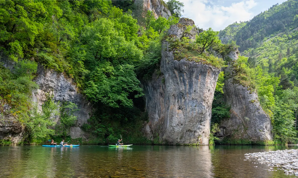 Descente gorges du Tarn en canoë-kayak