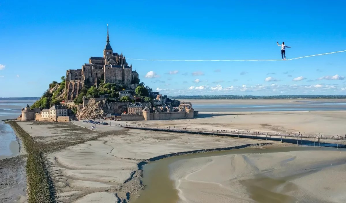 Highline Nathan Paulin Mont Saint-Michel