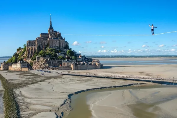 Highline Nathan Paulin Mont Saint-Michel