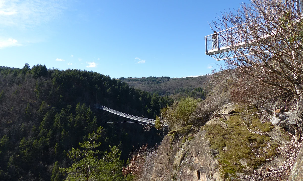 Passerelle des Gorges du Lignon