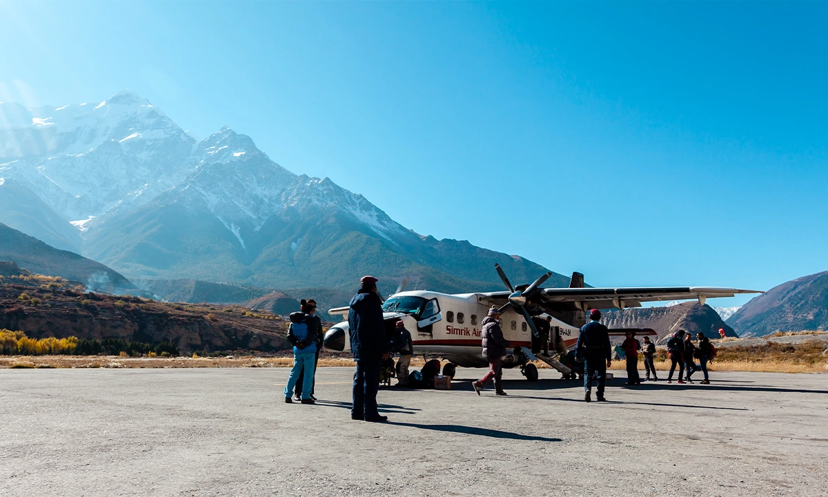 Aeroport Jomsom, Népal