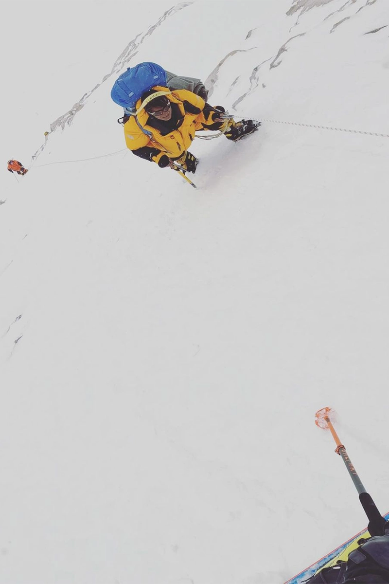 Sherpas en plein ascension du Makalu