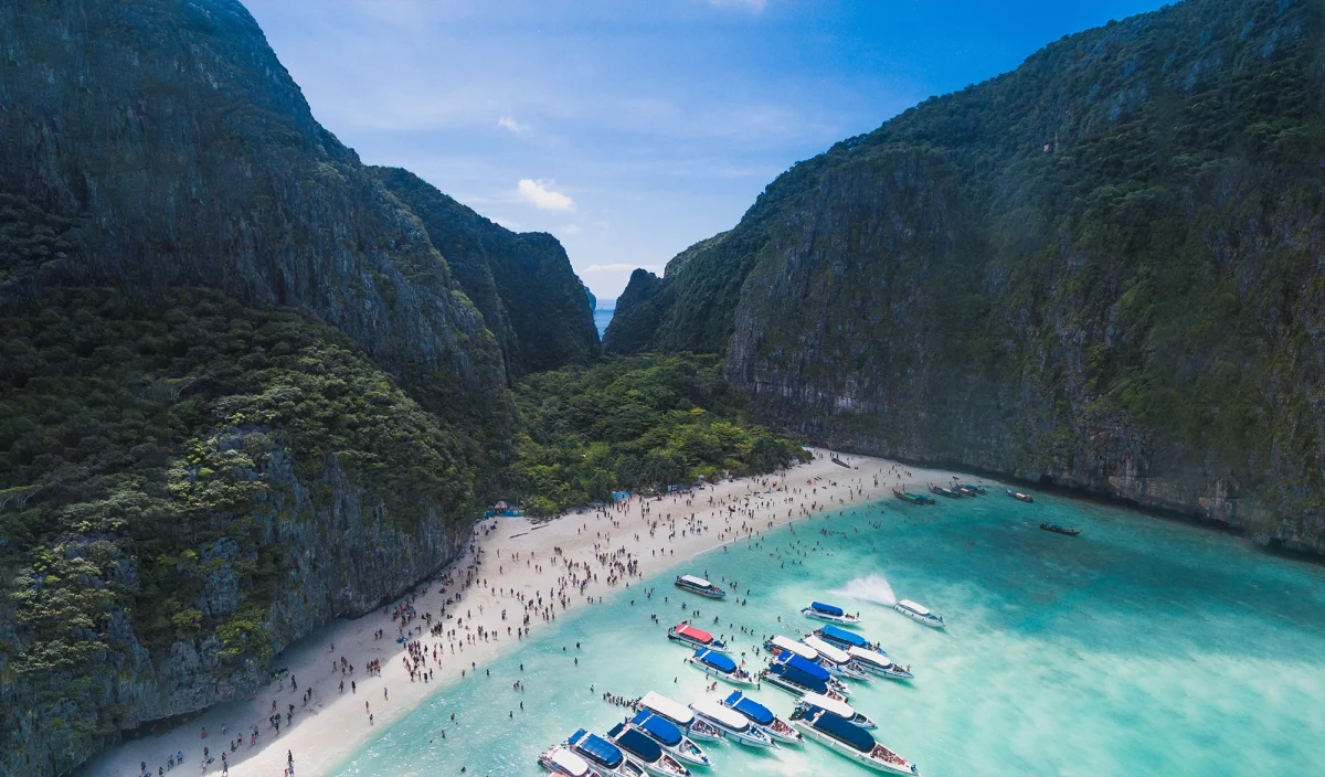 Plage de Maya Bay en Thailande
