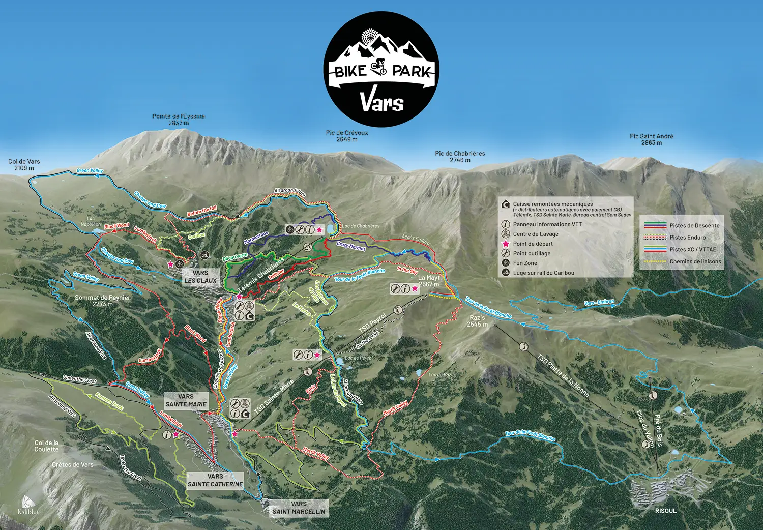 Plan Bike Park Vars