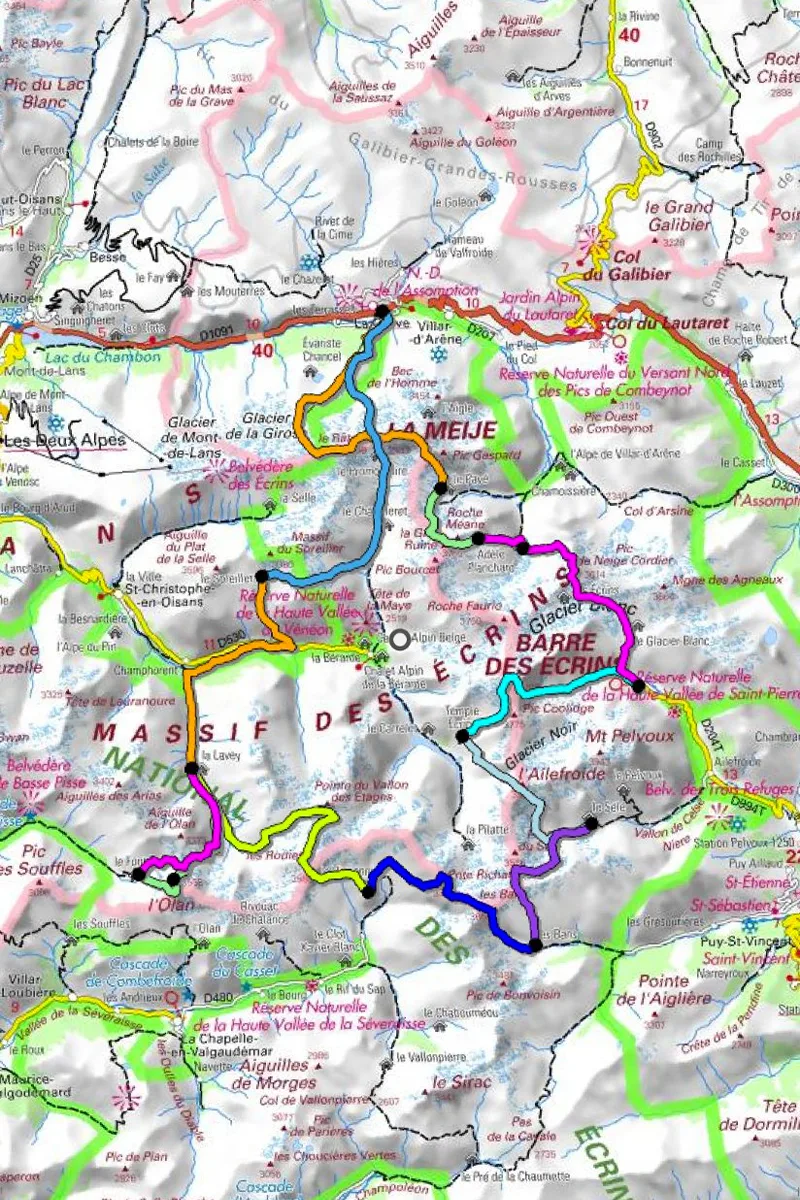 Charles Dubouloz carte aventure Oisans