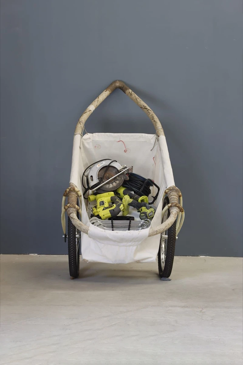 Remorque velo Maina avec des outils
