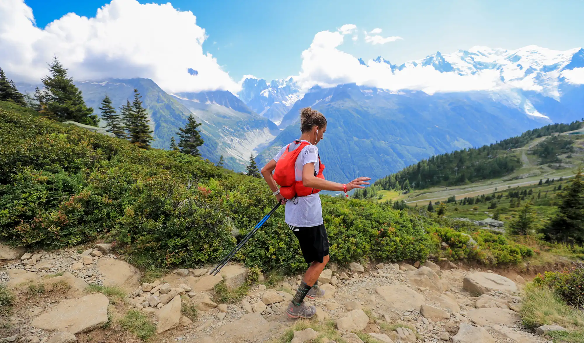 Courtney Dauwalter à la Flégère, UTMB 2021