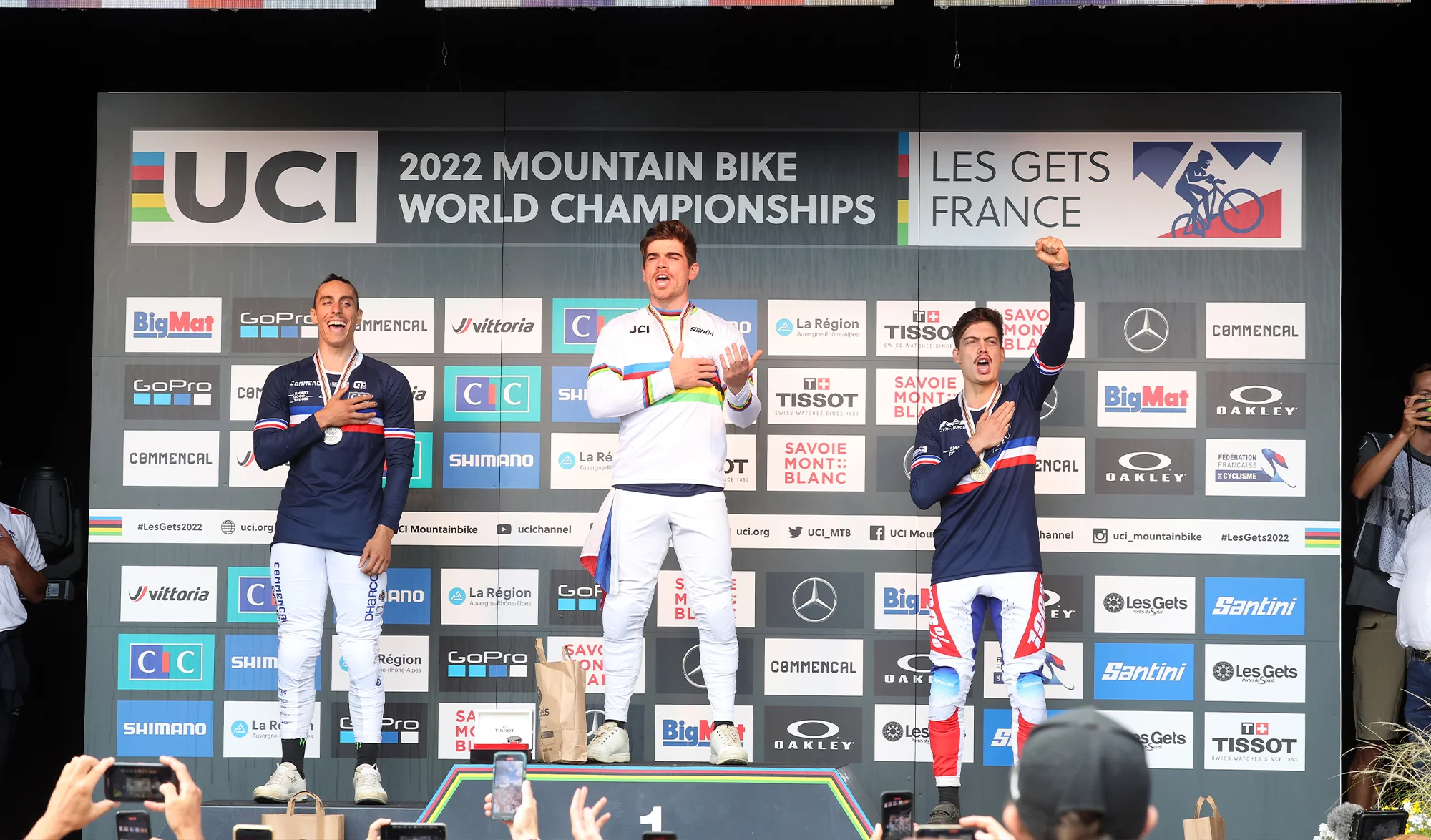 Podium DH Les Gets