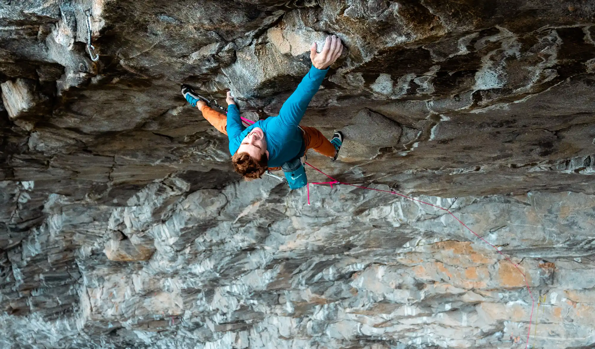 Seb Bouin escalade Thor, Norvège