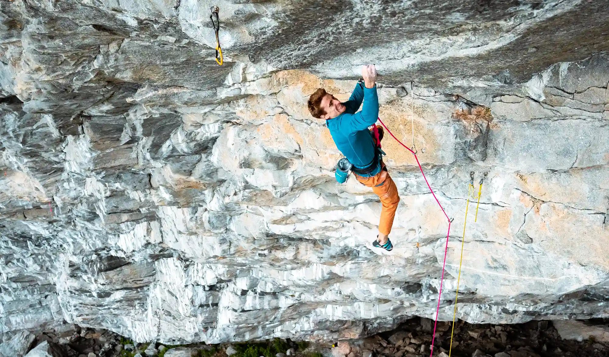Seb Bouin escalade Thor, Norvège