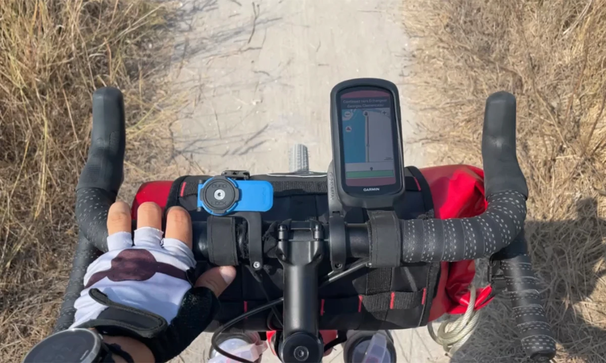 Test Garmin Edge 1040 Solar bikepacking Herault