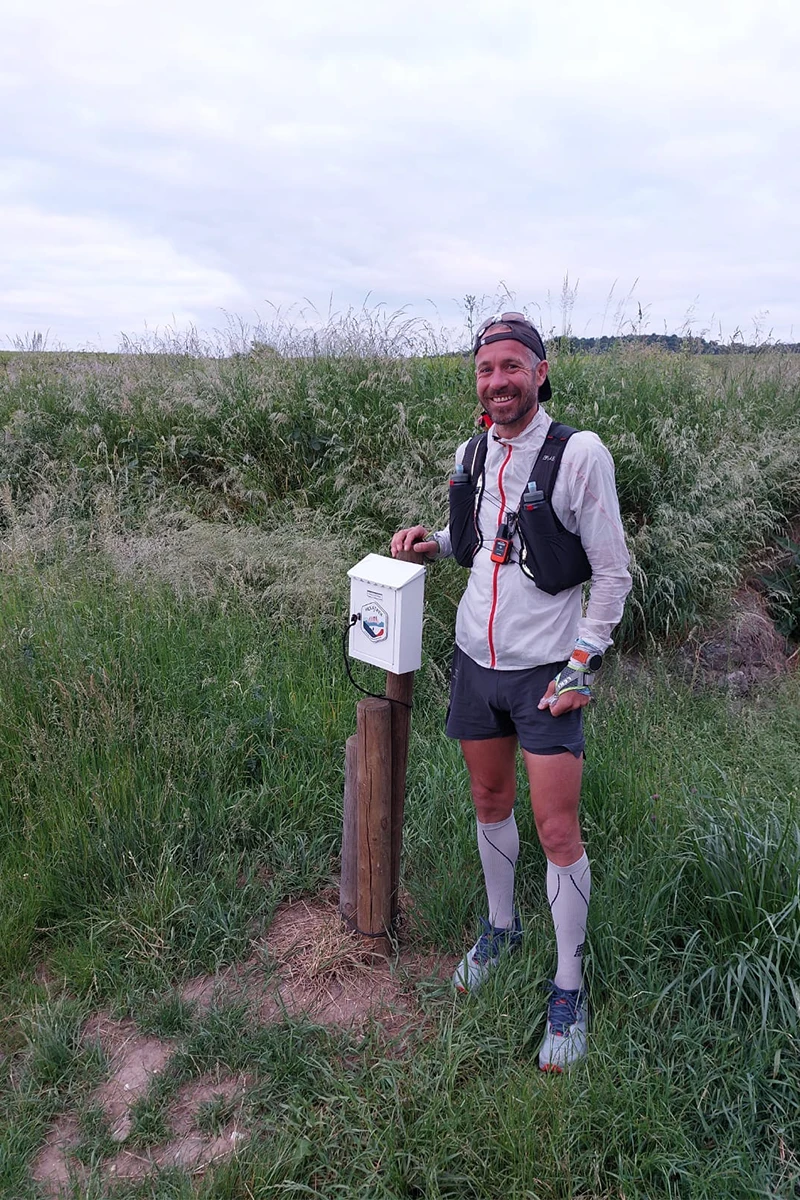 Yves-Loup Fanton au depart de l'hexatrek