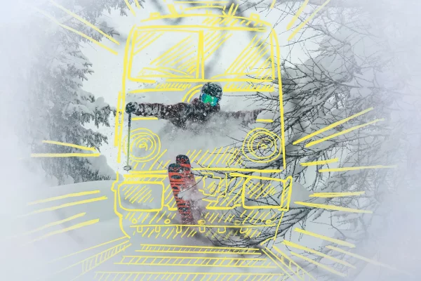 POW ski-train