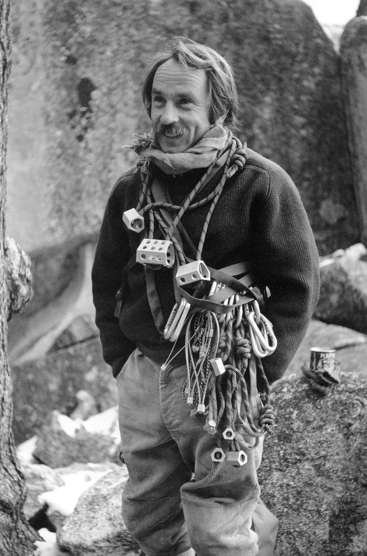 Yvon Chouinard en 1972, un an avant qu'il ne fonde Patagonia
