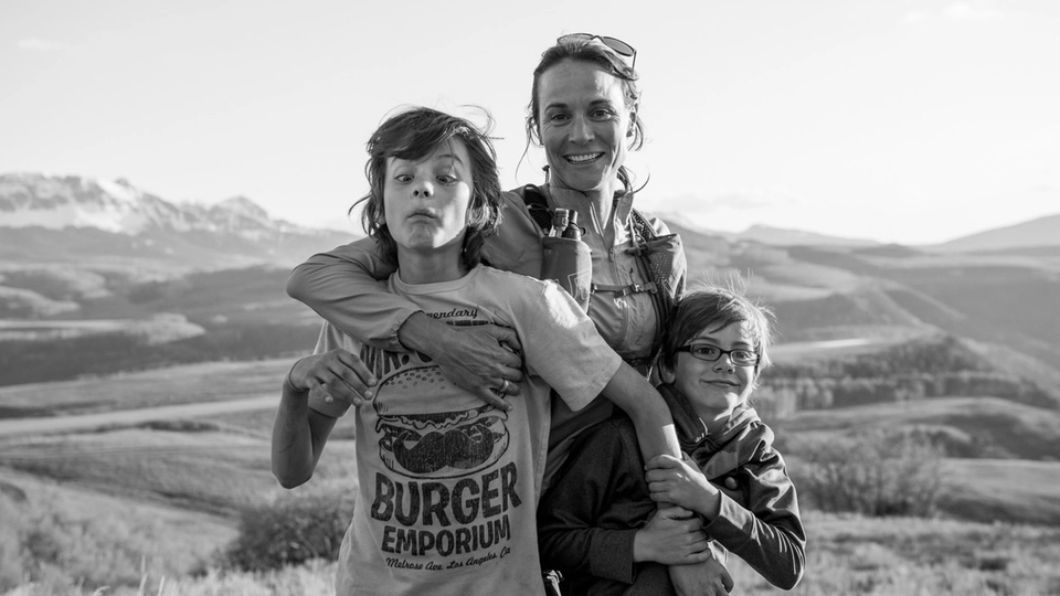 Hilaree Nelson et ses 2 garçons