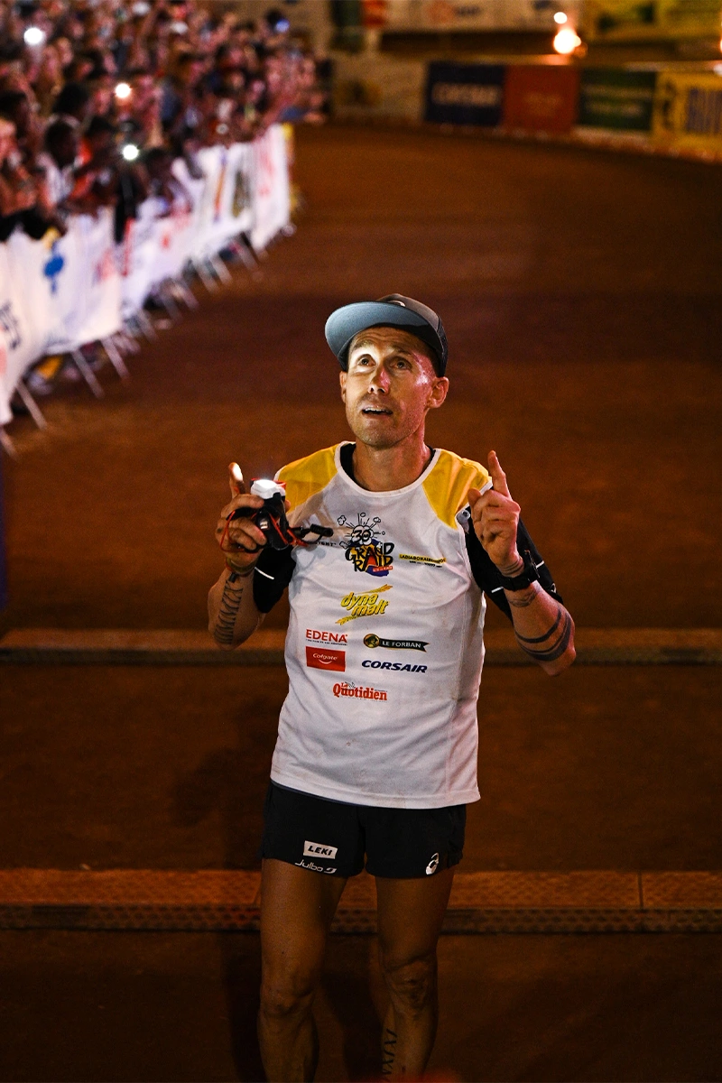 Beñat Marmissolle arrivée Grand Raid de la Réunion
