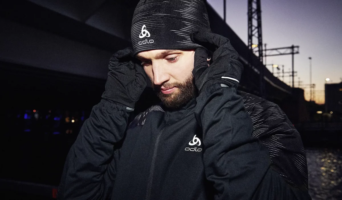 Jake Caterall - Odlo reflective collection