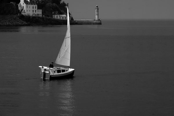 Yann Quénet et son bateau Baluchon