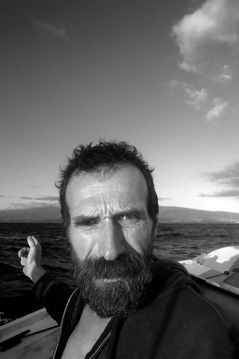 Yann Quénet et son bateau Baluchon