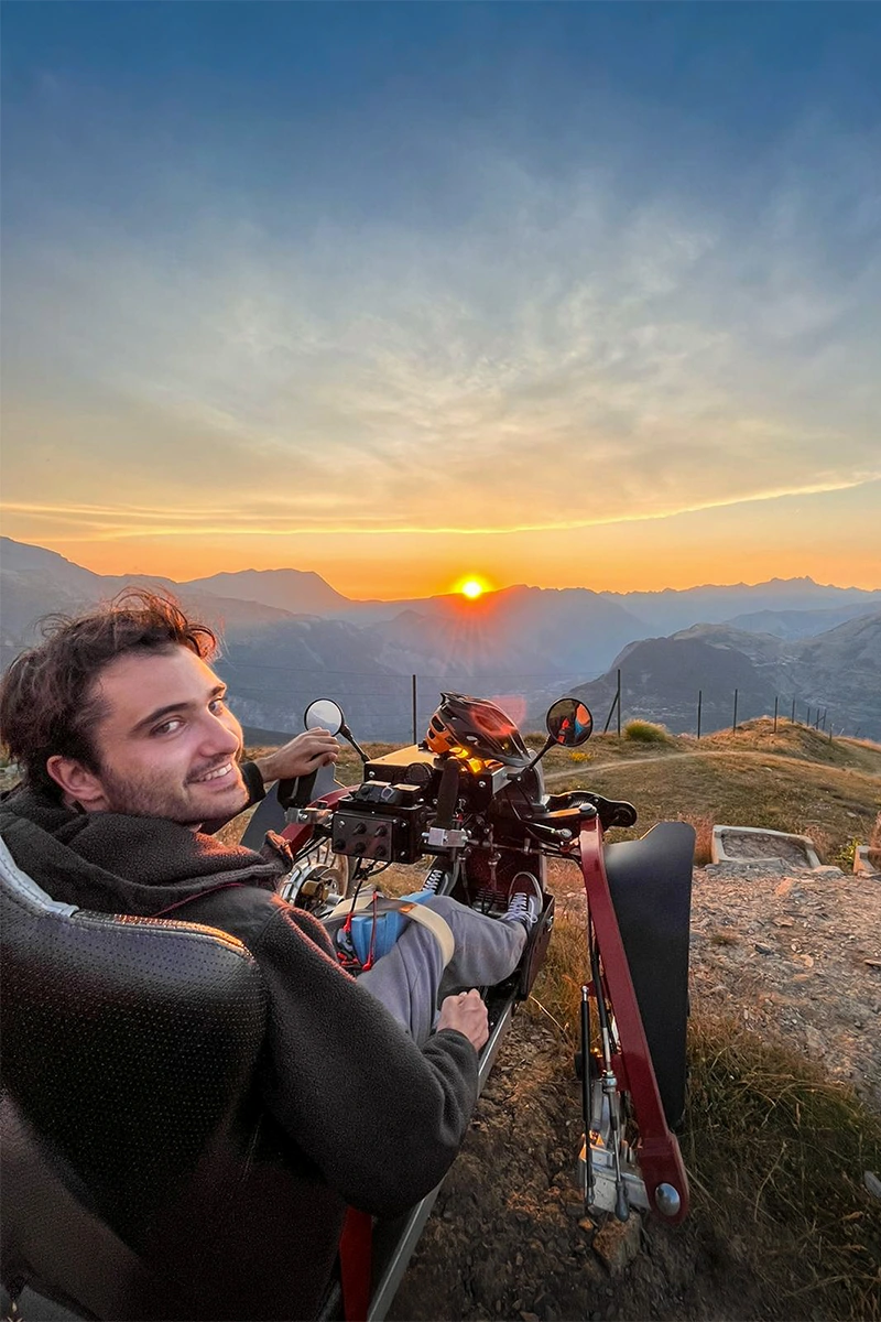 Dylan Florit Swincar couché de soleil