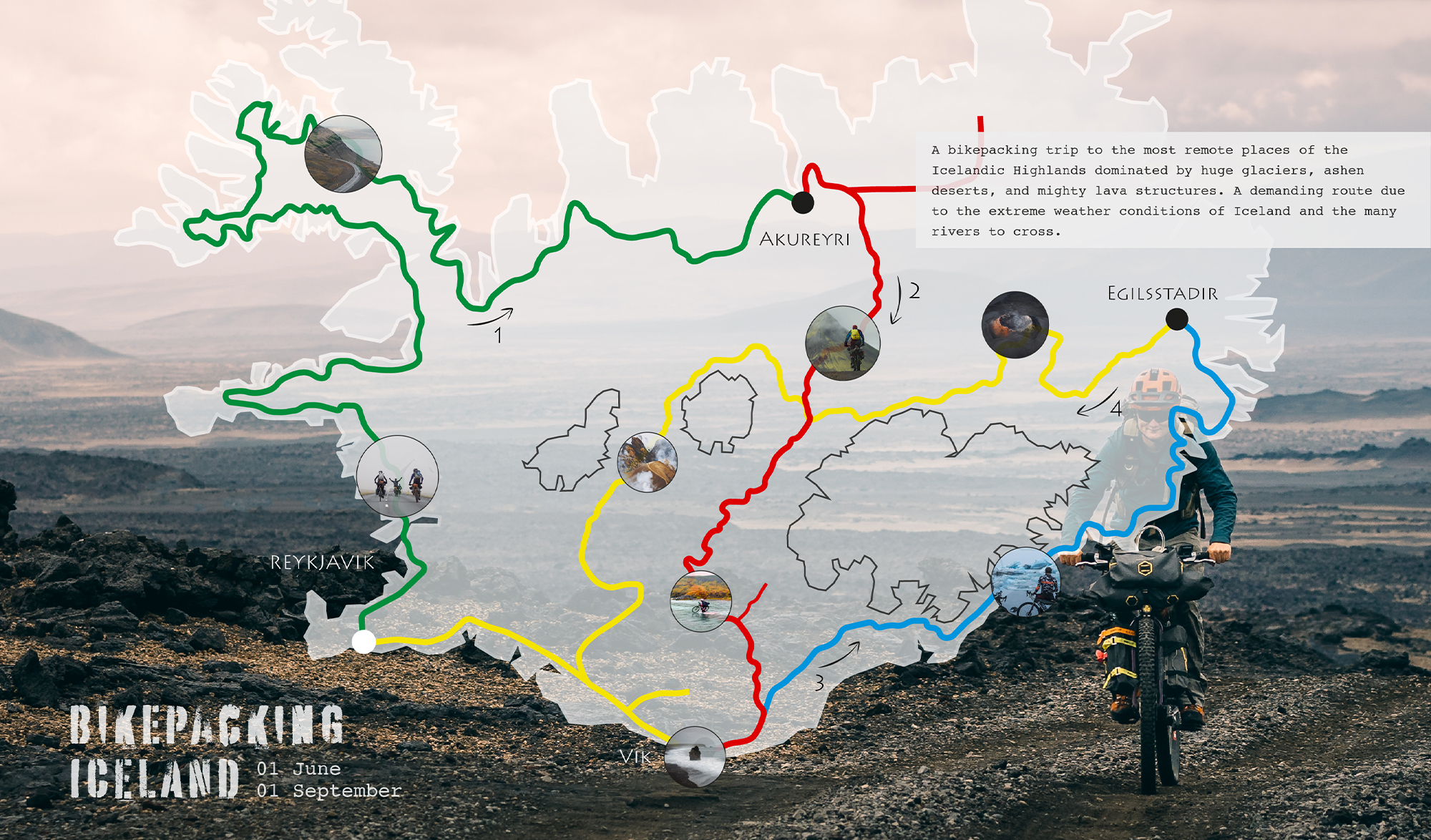 carte bikepacking Islande Joffrey Maluski