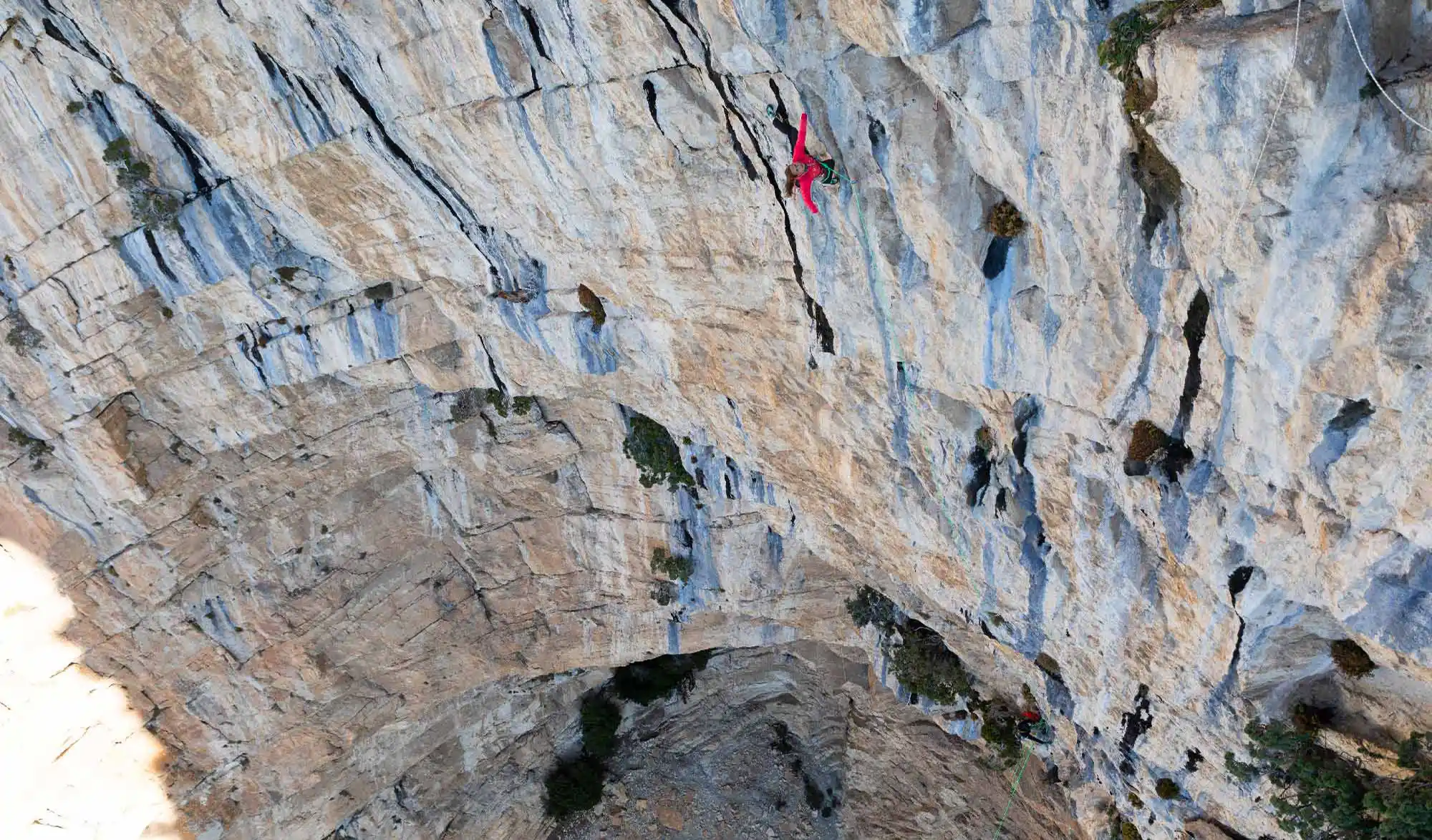 Falaise Aiglun, dans les Alpes de Haute-Provence