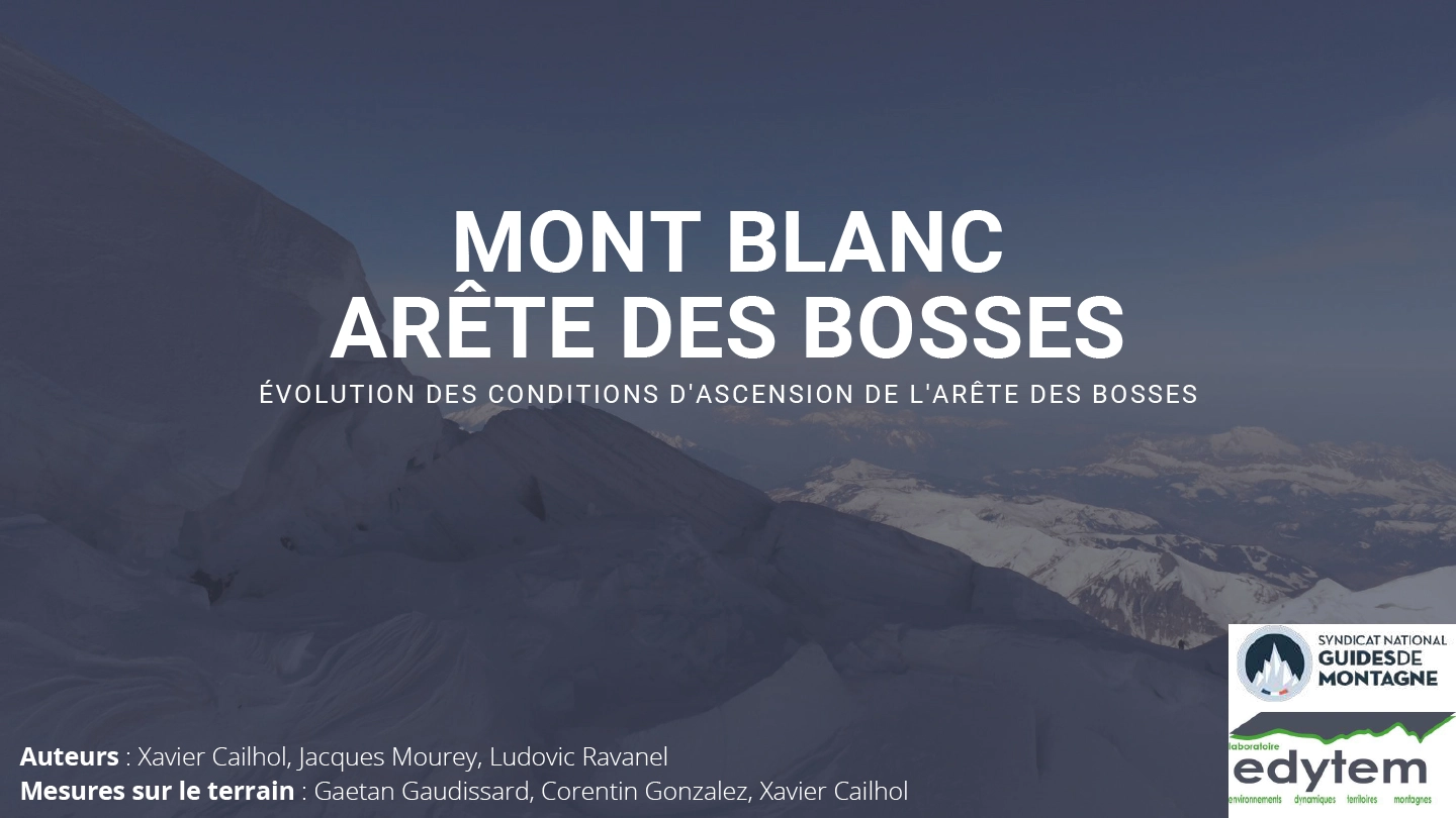 Étude Mont-Blanc Xavier Cailhol