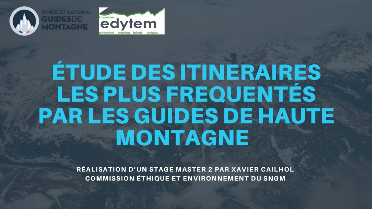 Étude Mont-Blanc Xavier Cailhol