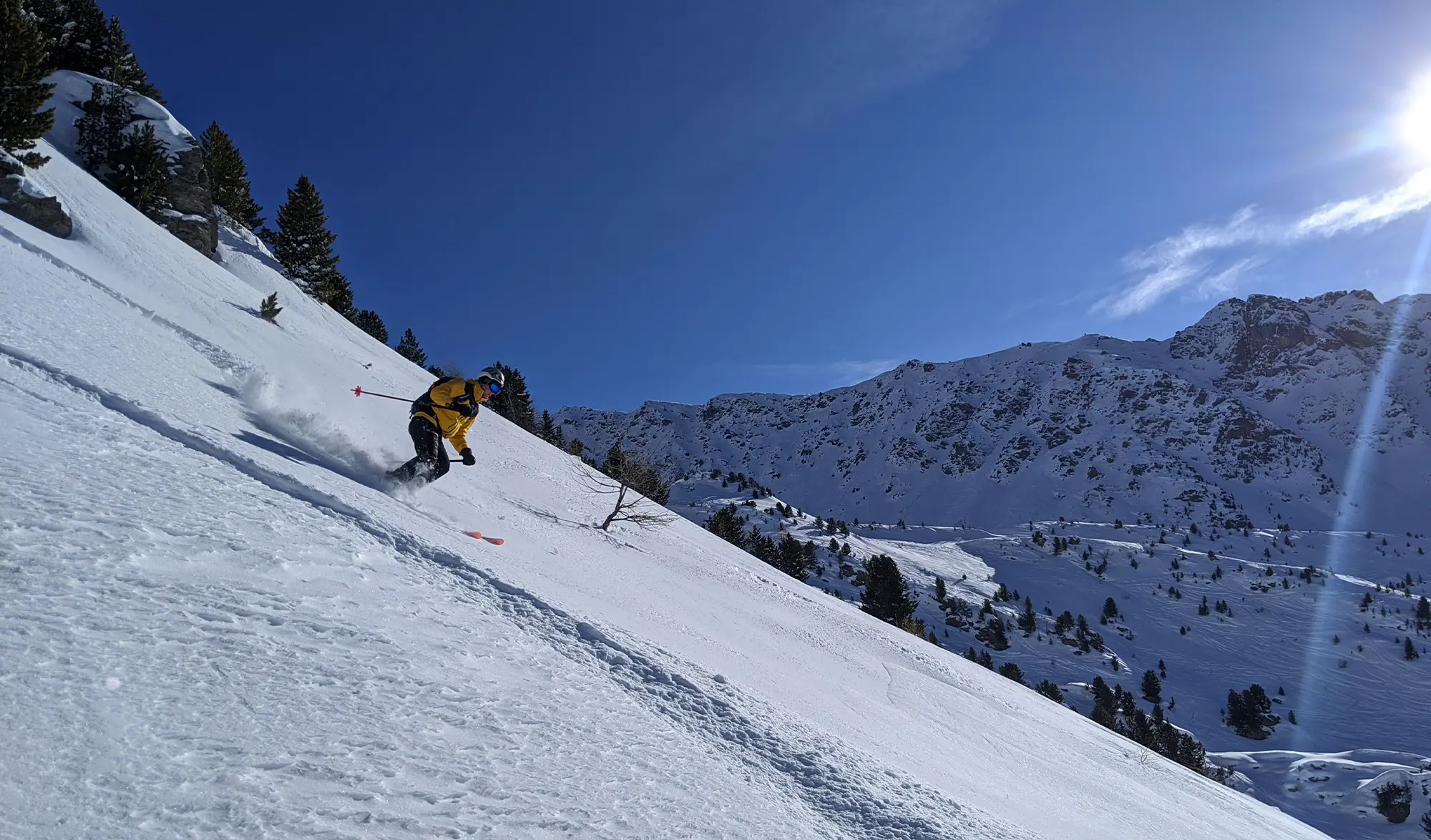 Simon Akam ski hors-piste