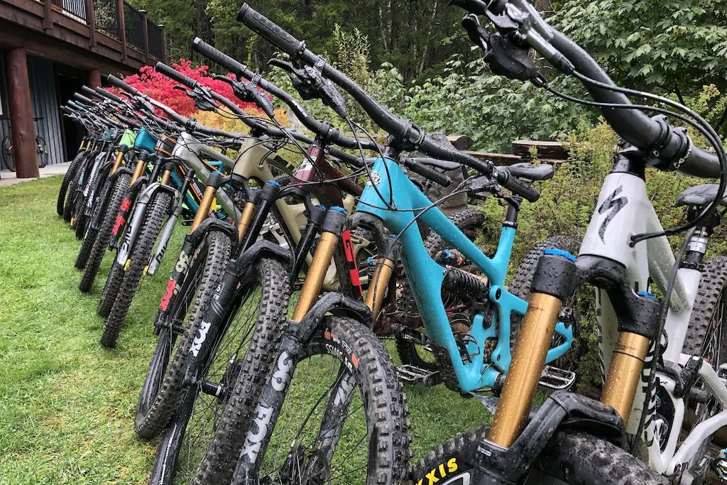 rangée de vtt