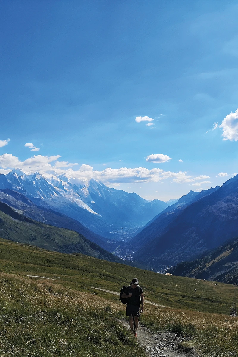 Depuis le Col de Balme, vue sur la Vallée de Chamonix