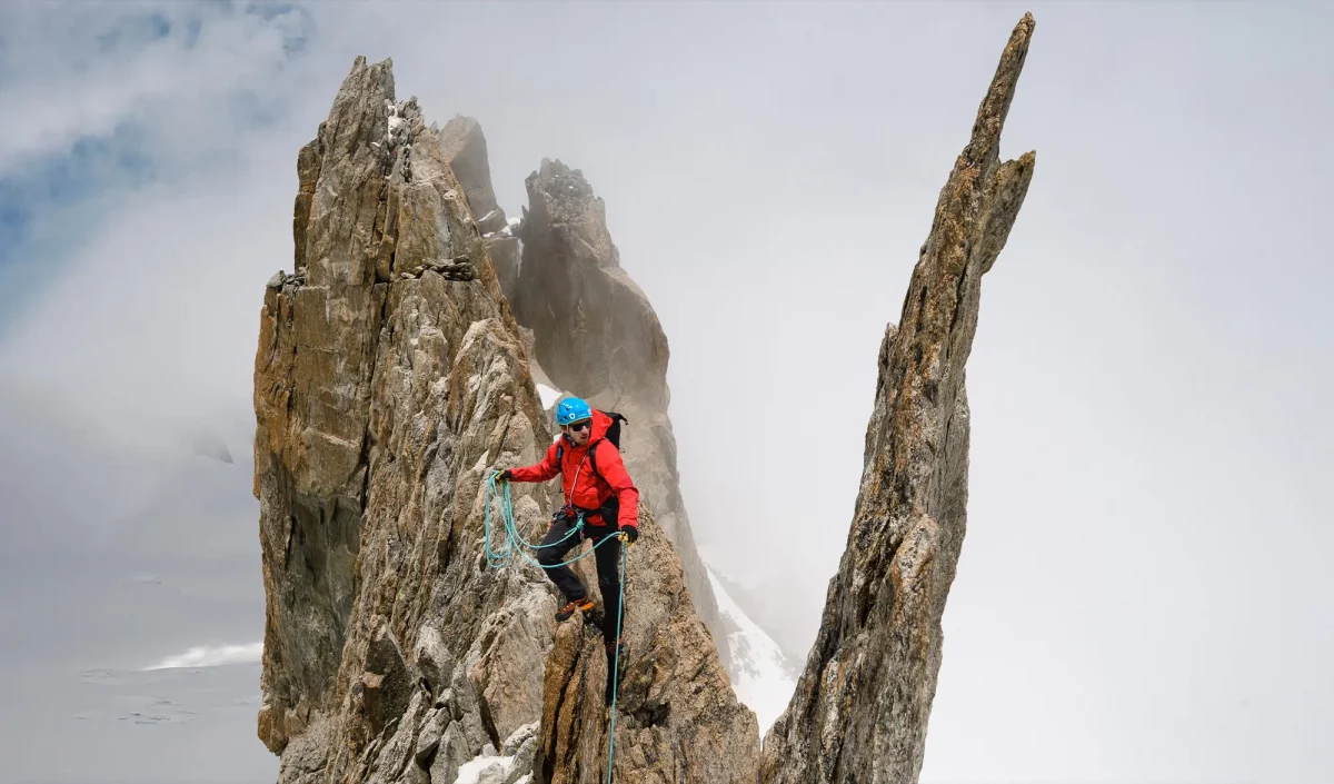 Alpiniste Aiguilles d'Entreves