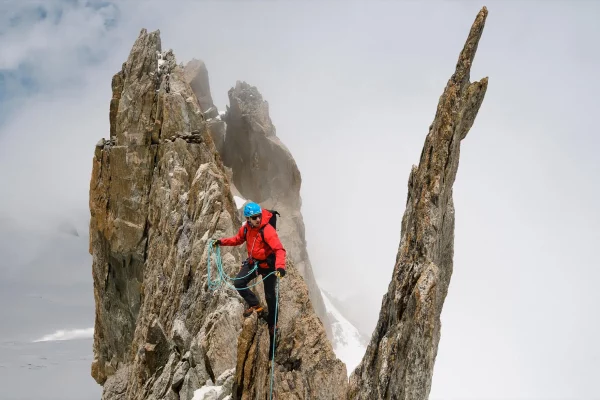 Alpiniste Aiguilles d'Entreves